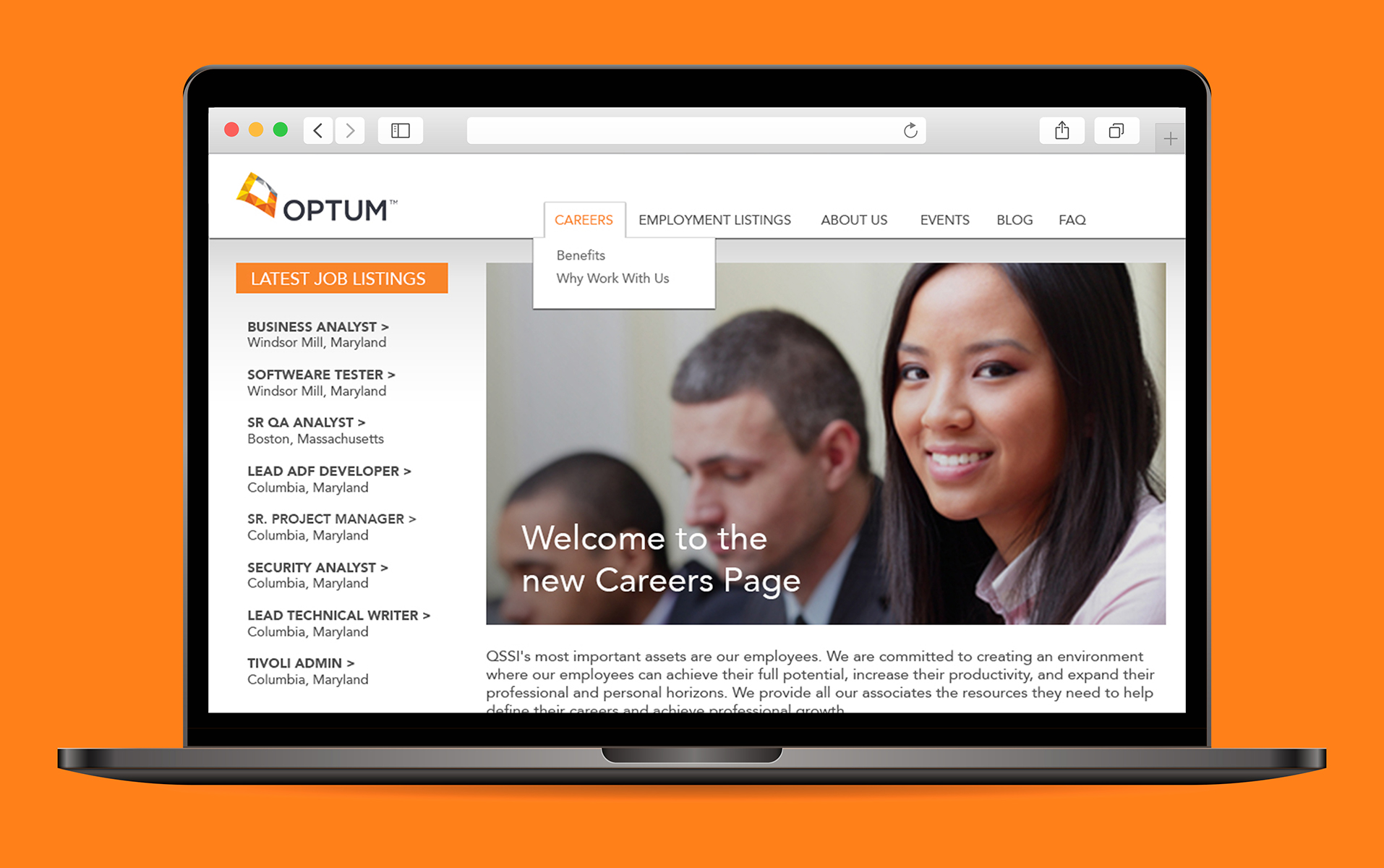 Optum Careers Page